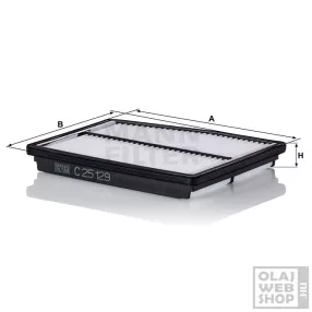 Mann-Filter levegőszűrő C25129