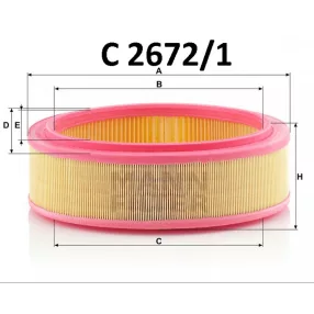 Mann-Filter levegőszűrő C2672/1