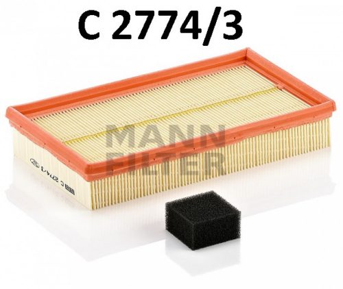 Mann-Filter levegőszűrő C2774/3KIT