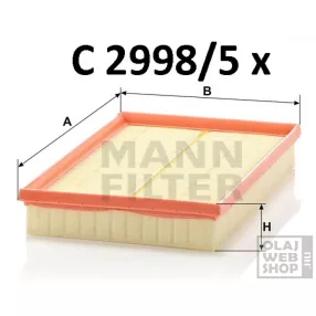 Mann-Filter levegőszűrő C2998/5X