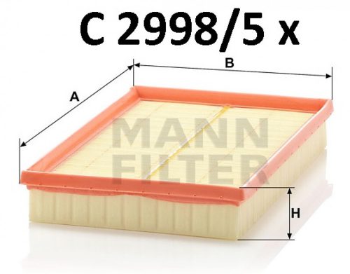 Mann-Filter levegőszűrő C2998/5X