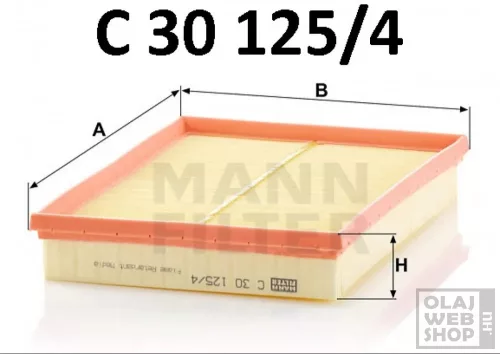 Mann-Filter levegőszűrő C30125/4