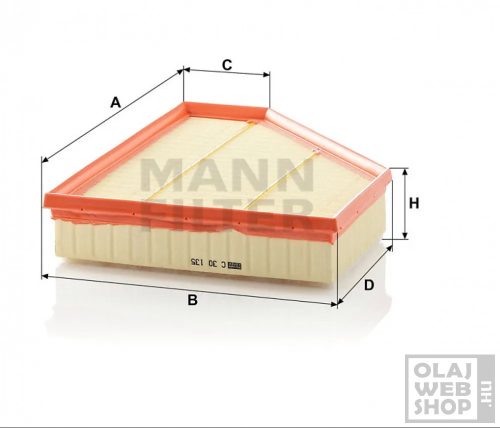 Mann-Filter levegőszűrő C30135