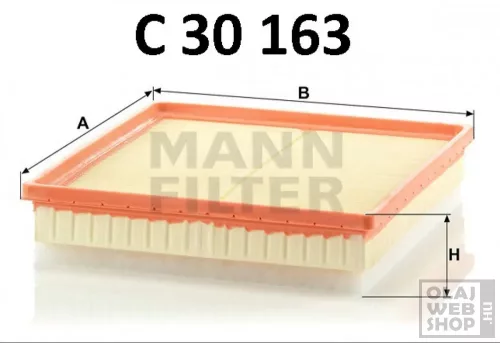 Mann-Filter levegőszűrő C30163