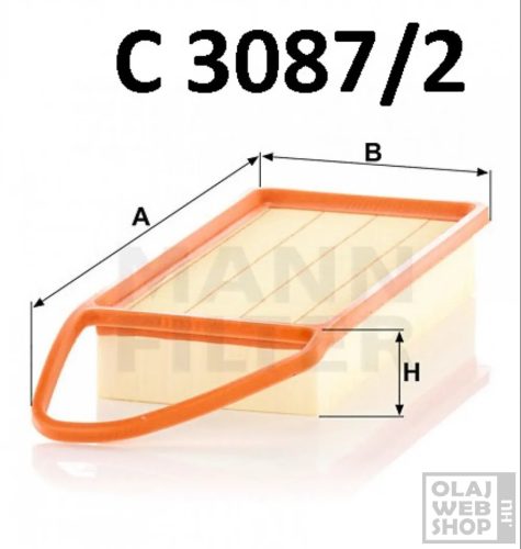 Mann-Filter levegőszűrő C3087/2