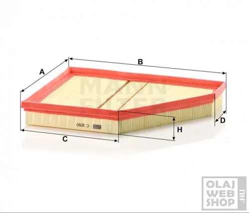 Mann-Filter levegőszűrő C3090