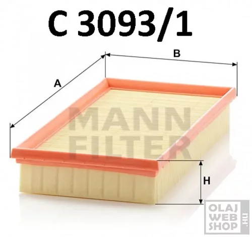 Mann-Filter levegőszűrő C3093/1