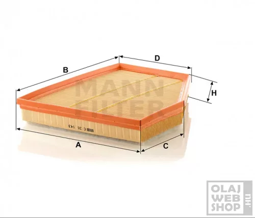 Mann-Filter levegőszűrő C31143