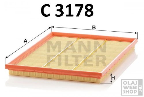Mann-Filter levegőszűrő C3178