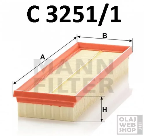 Mann-Filter levegőszűrő C3251/1