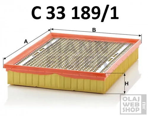 Mann-Filter levegőszűrő C33189/1