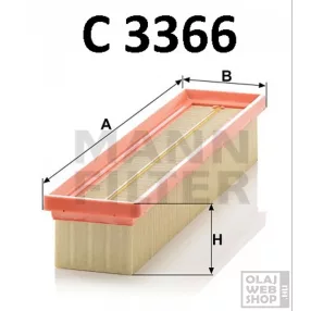 Mann-Filter levegőszűrő C3366