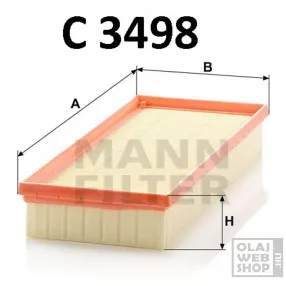Mann-Filter levegőszűrő C3498
