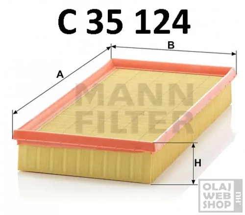 Mann-Filter levegőszűrő C35124