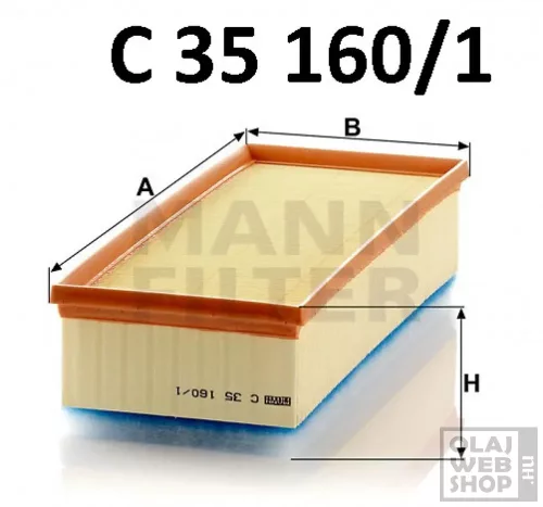 Mann-Filter levegőszűrő C35160/1
