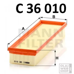 Mann-Filter levegőszűrő C36010