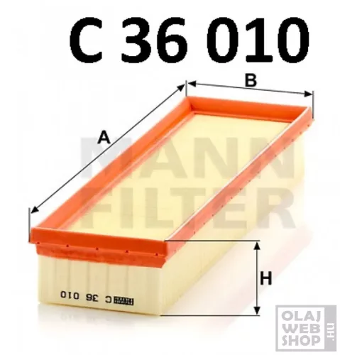 Mann-Filter levegőszűrő C36010