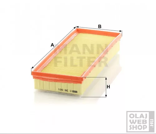 Mann-Filter levegőszűrő C38001