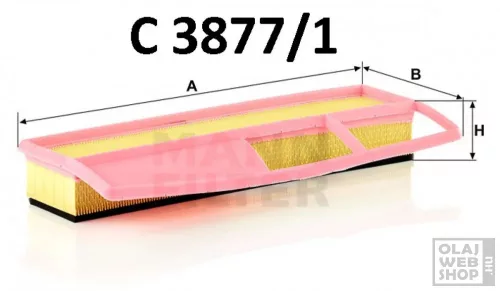 Mann-Filter levegőszűrő C3877/1