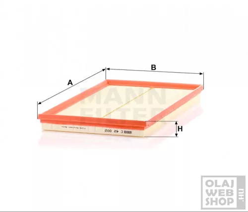 Mann-Filter levegőszűrő C42002
