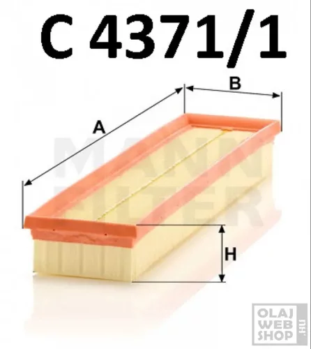 Mann-Filter levegőszűrő C4371/1