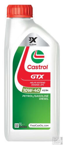Castrol GTX A3/B4 10W-40 motorolaj 1L