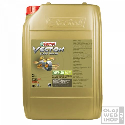 Castrol Vecton Long Drain E6/E9 10W-40 teherautó motorolaj 20L