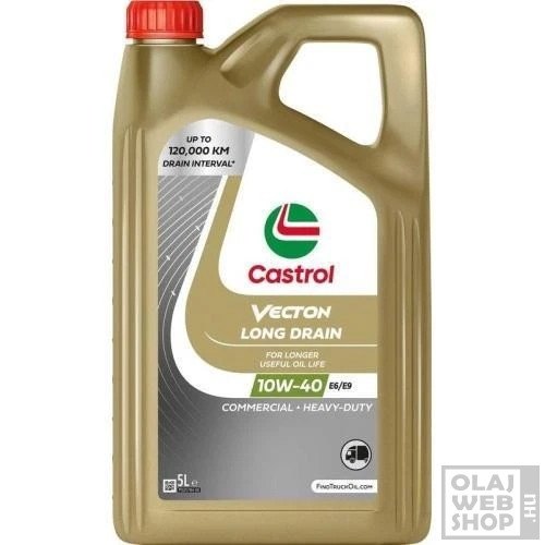 Castrol Vecton Long Drain E6/E9 10W-40 teherautó motorolaj 5L