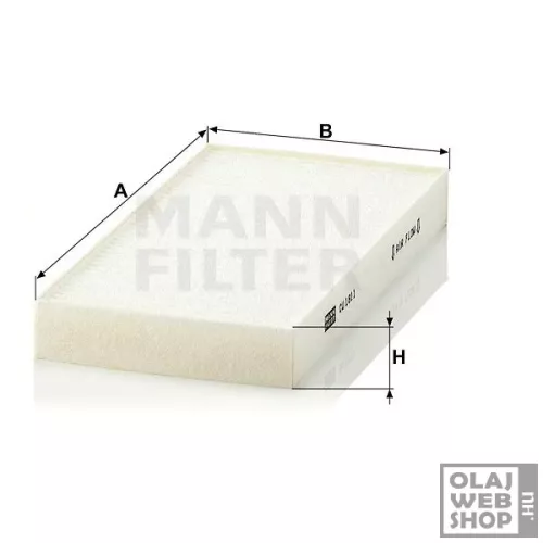Mann-Filter pollenszűrő CU1811-2