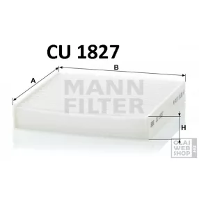 Mann-Filter pollenszűrő CU1827