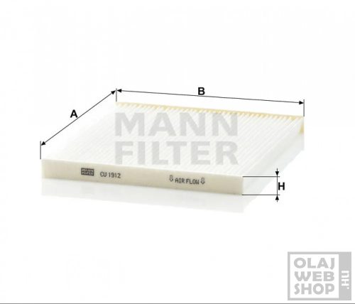 Mann-Filter pollenszűrő CU1912