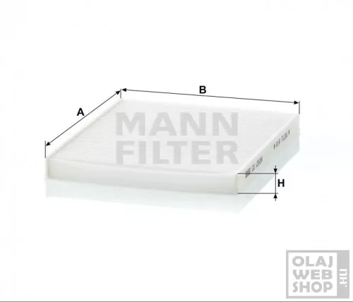 Mann-Filter pollenszűrő CU2026