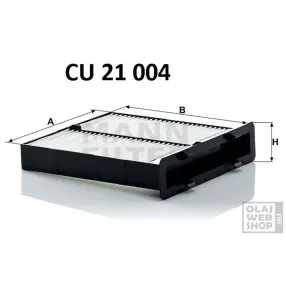Mann-Filter pollenszűrő CU21004