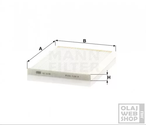 Mann-Filter pollenszűrő CU2138