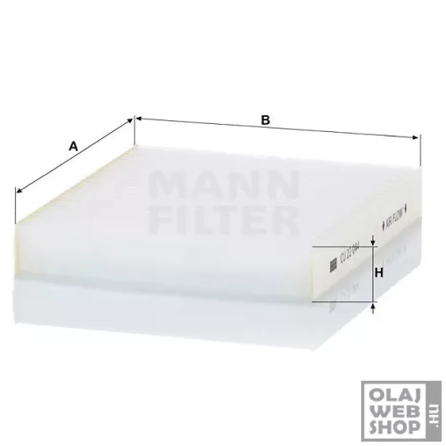 Mann-Filter pollenszűrő CU22044