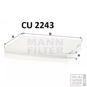 Mann-Filter pollenszűrő CU2243