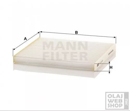 Mann-Filter pollenszűrő CU23011