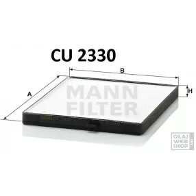 Mann-Filter pollenszűrő CU2330