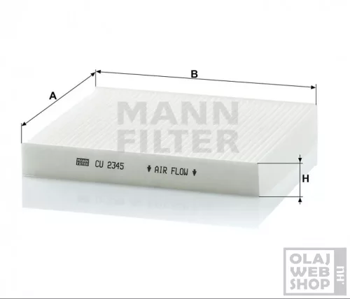 Mann-Filter pollenszűrő CU2345