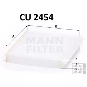 Mann-Filter pollenszűrő CU2454