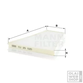 Mann-Filter pollenszűrő CU25025