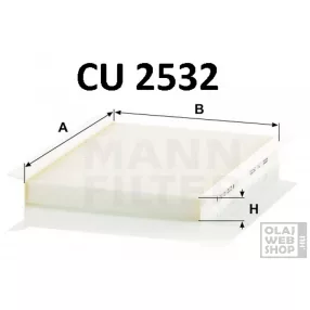 Mann-Filter pollenszűrő CU2532