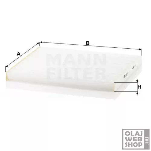 Mann-Filter pollenszűrő CU26017