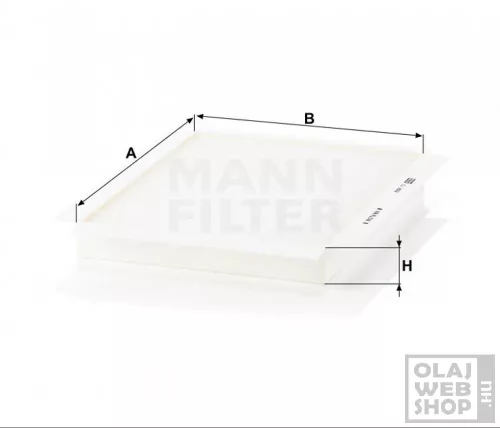 Mann-Filter pollenszűrő CU2622