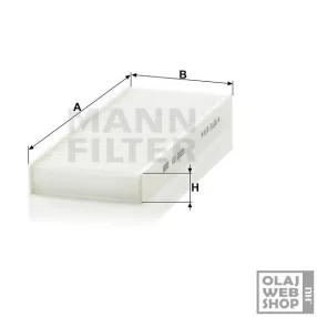 Mann-Filter pollenszűrő CU 2623