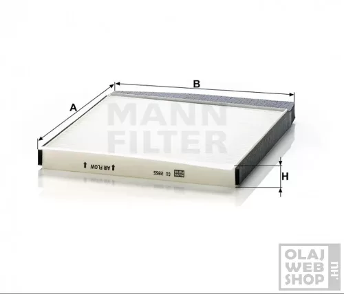 Mann-Filter pollenszűrő CU2855