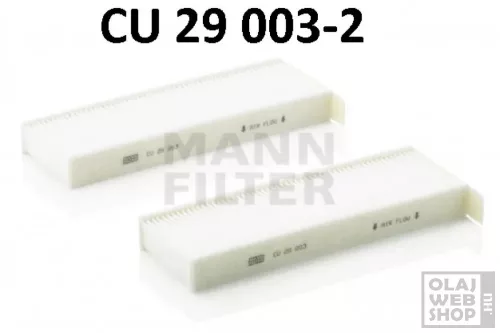 Mann-Filter pollenszűrő CU 29 003-2