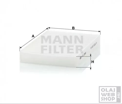 Mann-Filter pollenszűrő CU2945