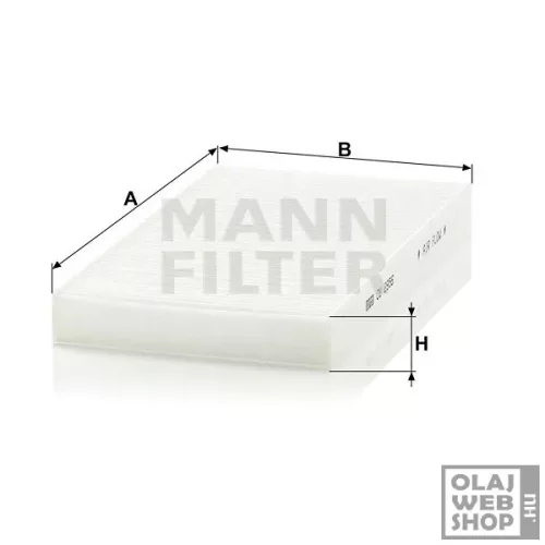 Mann-Filter pollenszűrő CU2956
