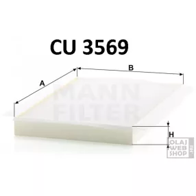 Mann-Filter pollenszűrő CU3569